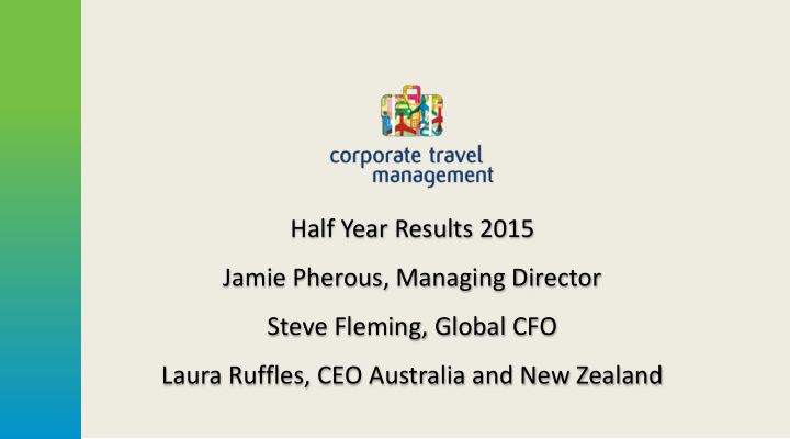 half year results 2015