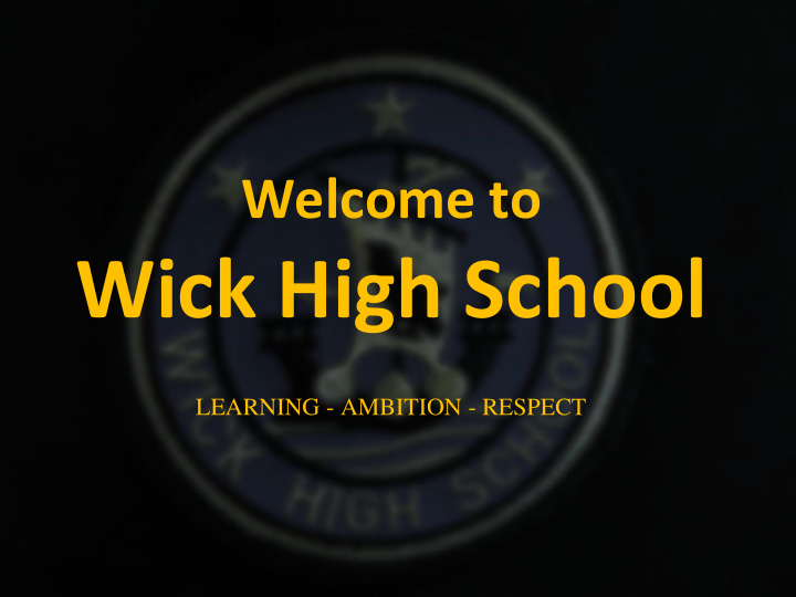 wick high school