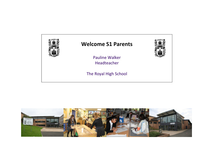 welcome s1 parents