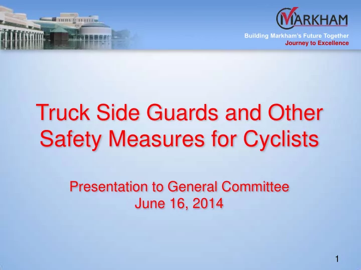 truck side guards and other safety measures for cyclists