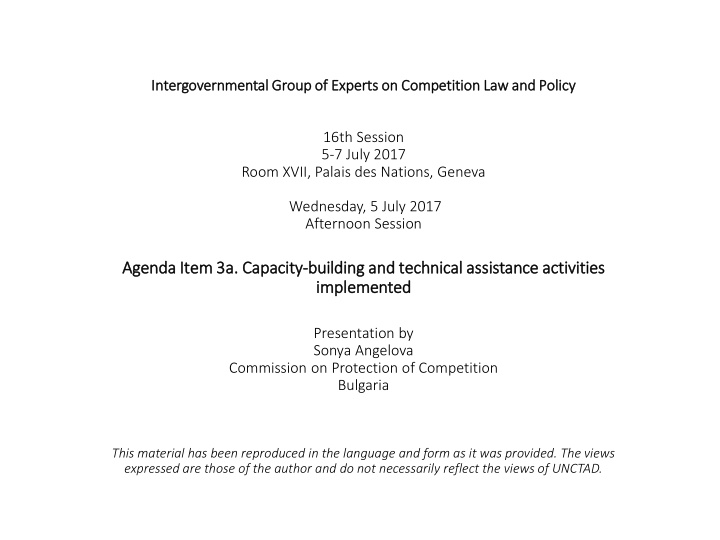 agenda ite item 3a 3a cap capacity building an and te