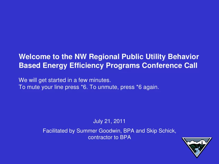 welcome to the nw regional public utility behavior based