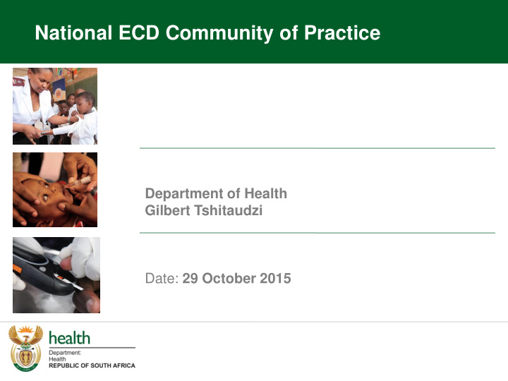 national ecd community of practice