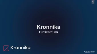 Kronnika  Presentation  August, 2020  2  2 What is  Robotic Process Automation ? Robotic