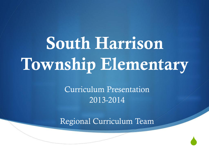 south harrison township elementary