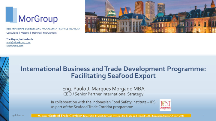 international business and trade development programme