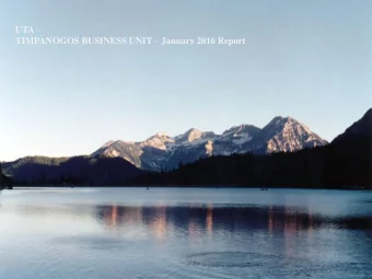 UTA  TIMPANOGOS BUSINESS UNIT  January 2016 Report  Timp Business Unit - Ridership  UTA YTD