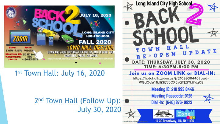 1 st town hall july 16 2020