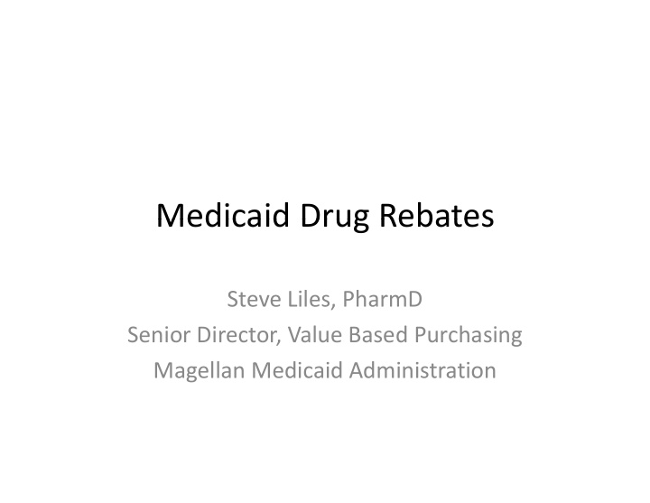 medicaid drug rebates medicaid drug rebates