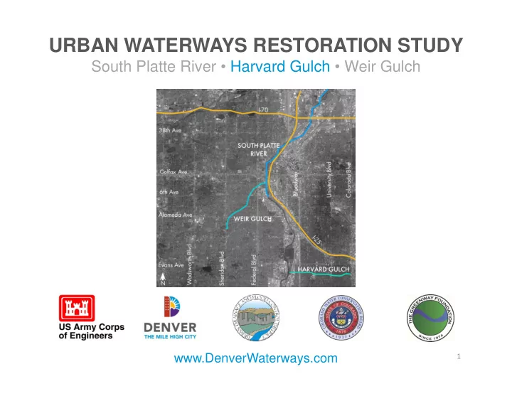 urban waterways restoration study