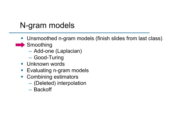n gram models