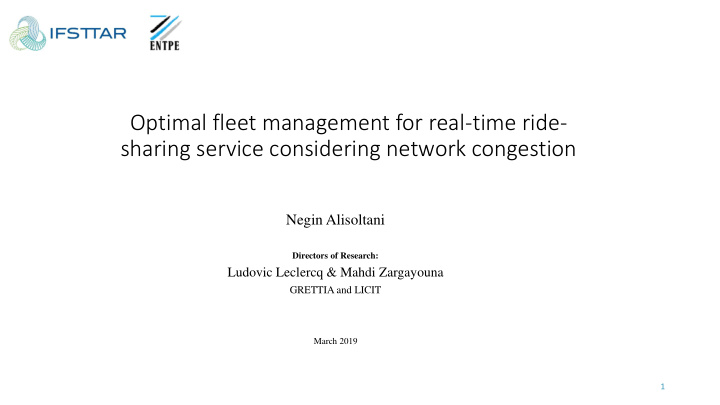 optimal fleet management for real time ride sharing