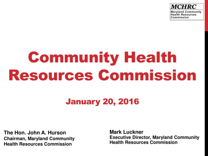 community health