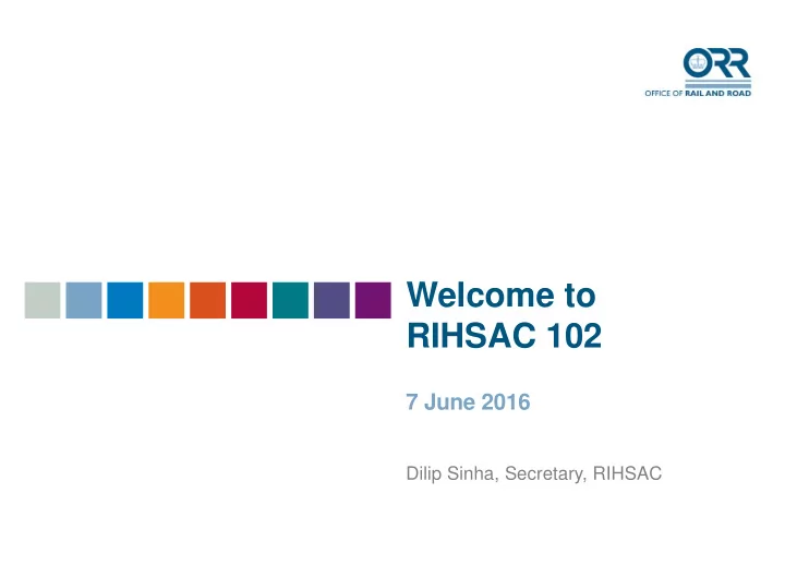 welcome to rihsac 102