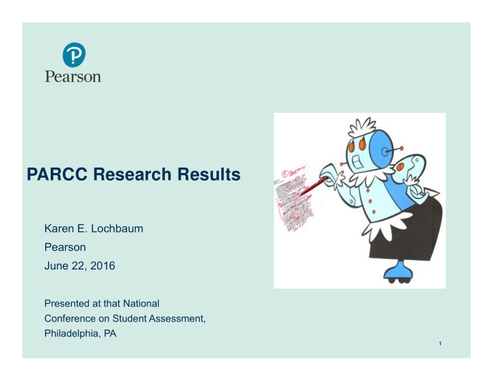 parcc research results