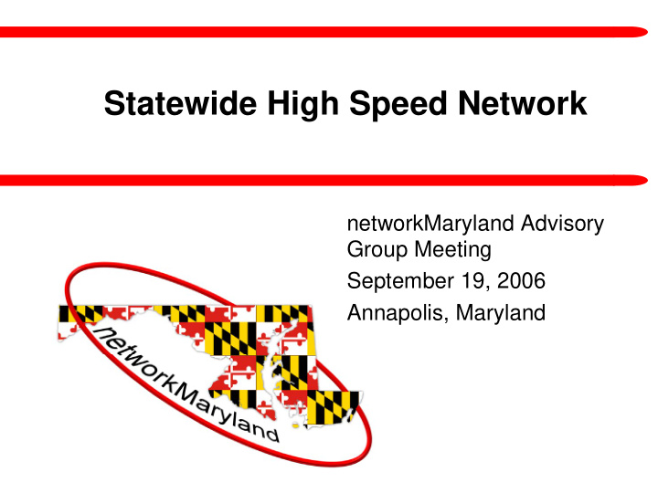 statewide high speed network