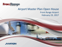 airport master plan open house