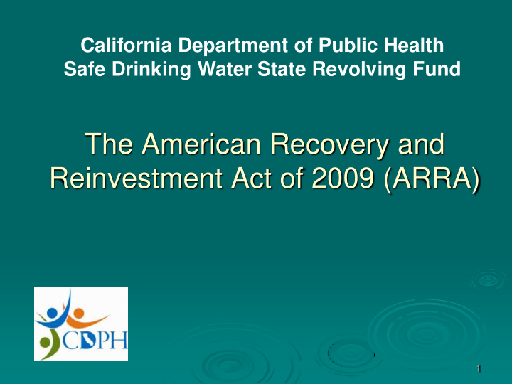 reinvestment act of 2009 arra