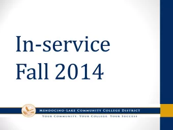 In-service  Fall 2014  2014  New Hires!  Stephen King  Security/Utility Worker  Xavier