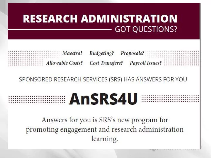 welcome to ansrs4u