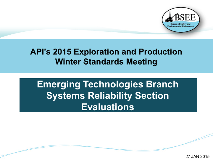api s 2015 exploration and production winter standards