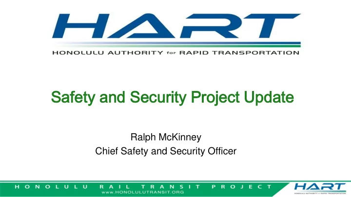 sa safe fety ty an and s d sec ecurity urity pr proj