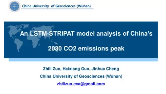 An LSTM- STRIPAT model analysis of Chinas  2030 CO2 emissions peak  Zhili Zuo, Haixiang Guo,