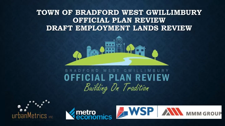 draft employment lands review profile of occupied