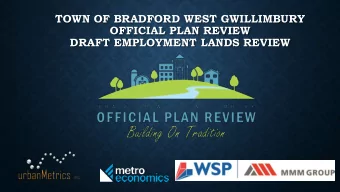 DRAFT EMPLOYMENT LANDS REVIEW  PROFILE OF OCCUPIED  EMPLOYMENT LANDS IN BWG  Industrial  Industrial