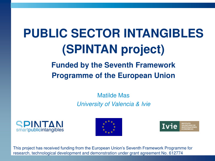 public sector intangibles spintan project