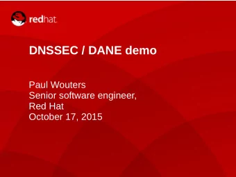 Generating TLSA, SSHFP and OPENPGPKEY records  yum install hash-slinger  tlsa --create