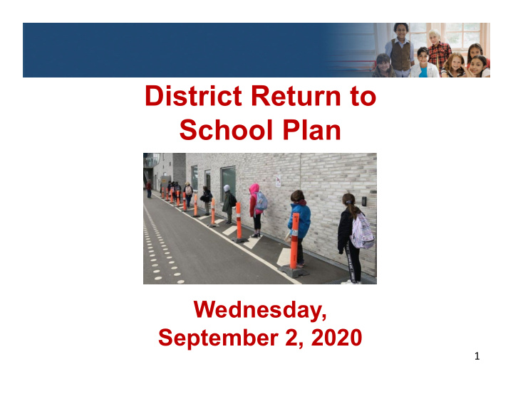district return to school plan