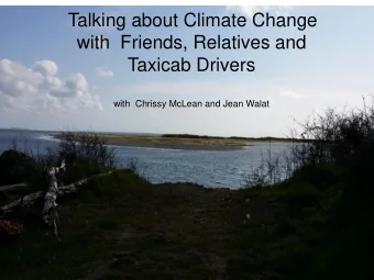 Taxicab Drivers  with  Chrissy McLean and Jean Walat  Everyone can have a role in helping the
