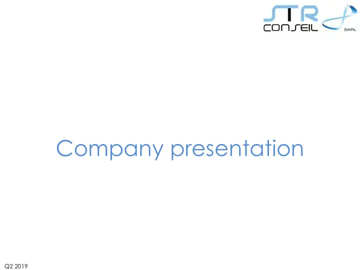 company presentation