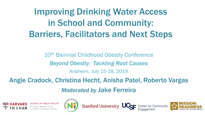 improving drinking water access in school and community