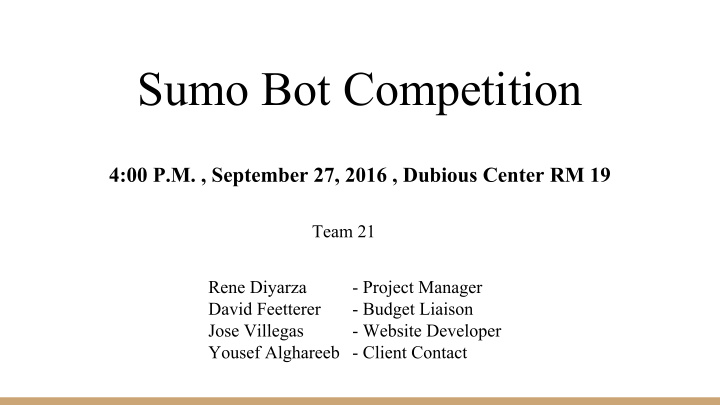 sumo bot competition