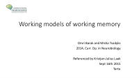 working models of working memory