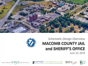 and SHERIFFS OFFICE  June 19, 2019 Macomb County Jail and Sheriffs Office  SCHEMATIC
