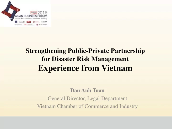 experience from vietnam