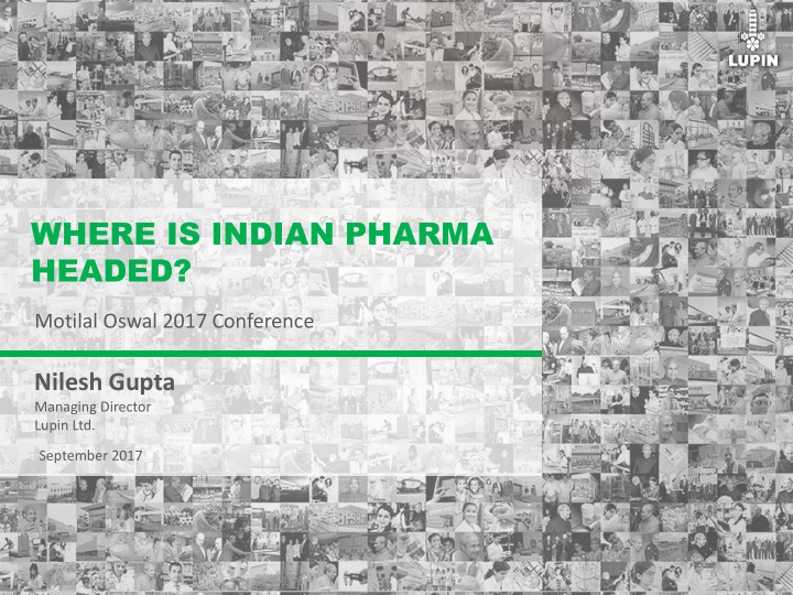 where is indian pharma headed