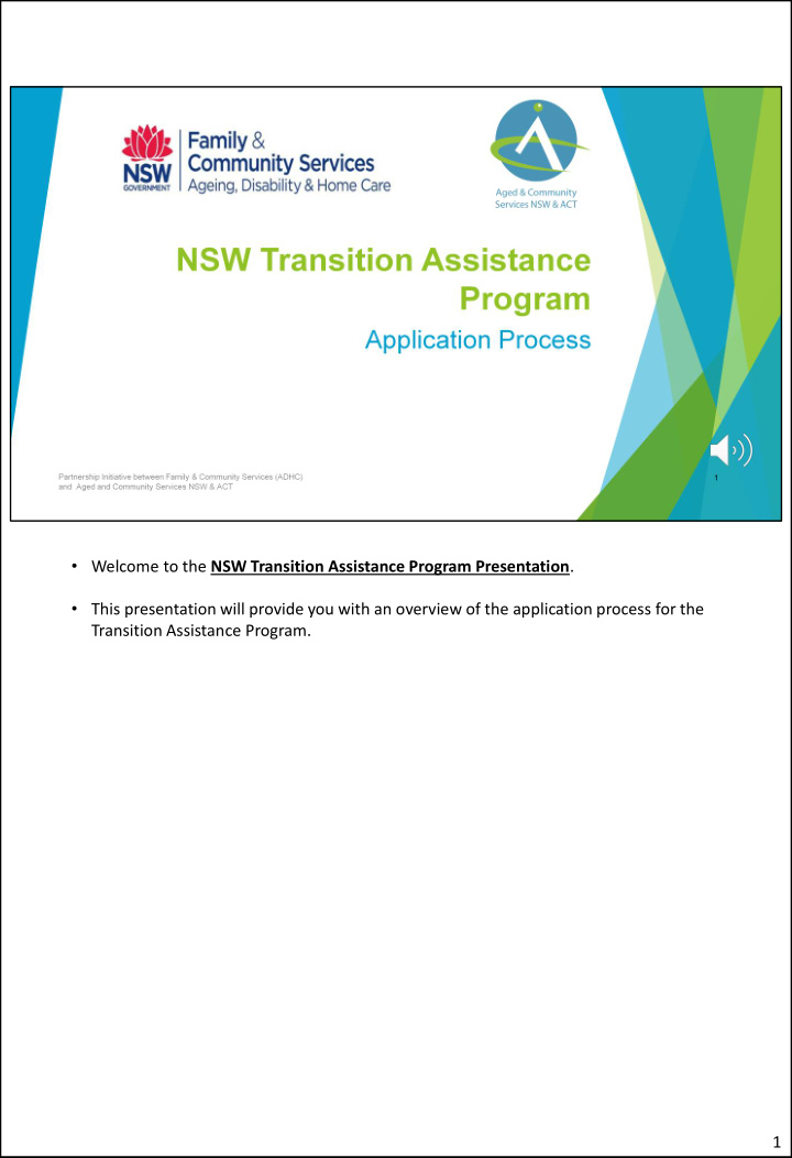 transition assistance program