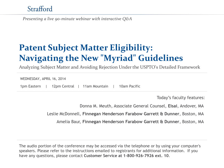 patent subject matter eligibility navigating the new