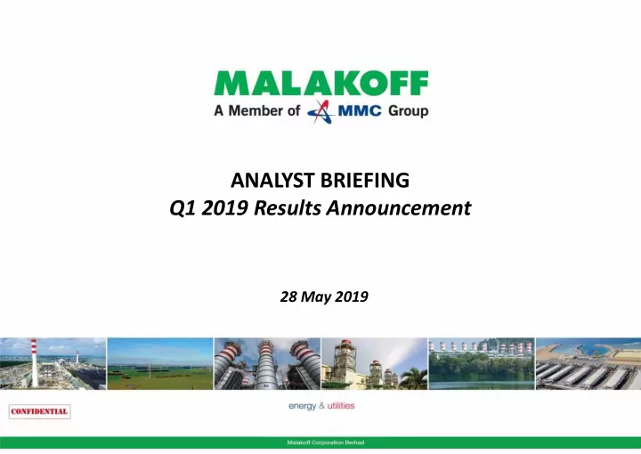 analyst briefing
