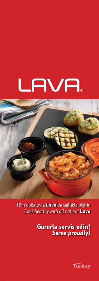 Gururla servis edin!  Serve proudly!  XXX  1 Tm doallyla, her mutfaa Lava Lava for