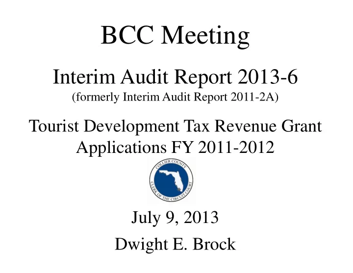 bcc meeting