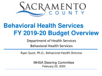 behavioral health services fy 2019 20 budget overview