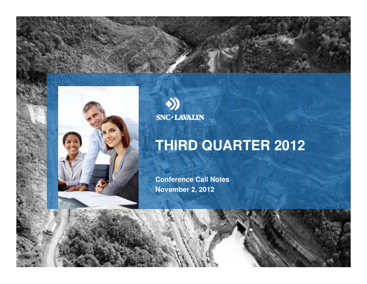 third quarter 2012