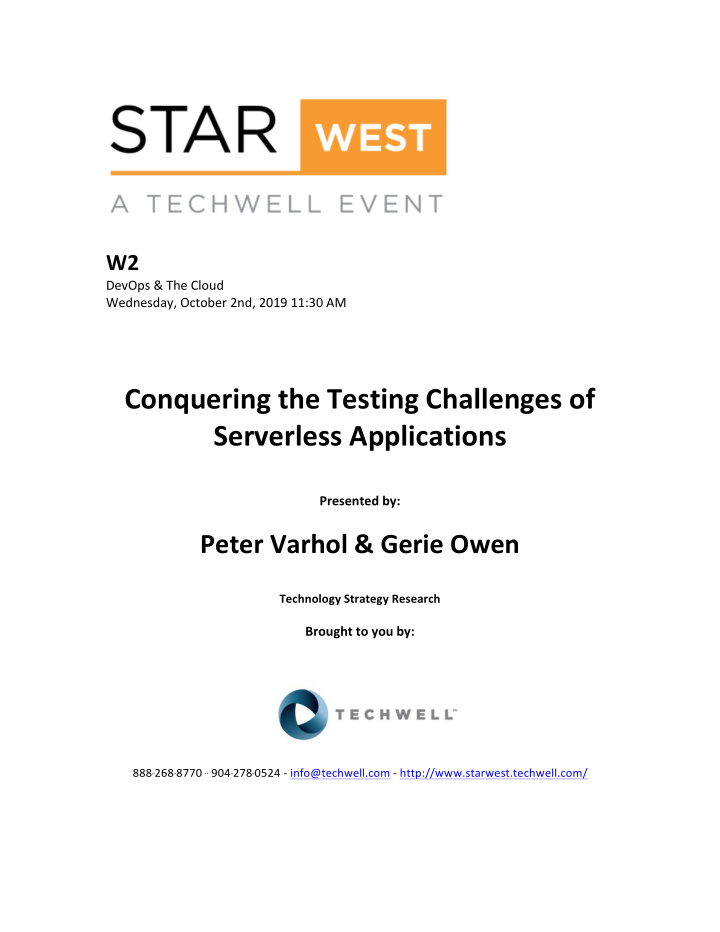 conquering the testing challenges of serverless