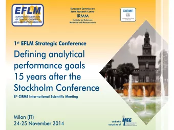 TFG-Biological variation database  Terms of Reference: To use a critical appraisal check list  to