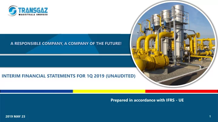 interim financial statements for 1q 2019 unaudited